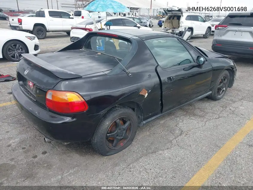 1997 Honda Del Sol Si VIN: JHMEH6268VS001698 Lot: 44775341