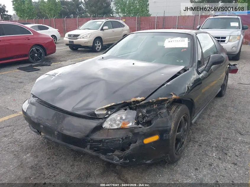 1997 Honda Del Sol Si VIN: JHMEH6268VS001698 Lot: 44775341