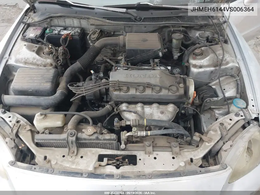 1997 Honda Del Sol S VIN: JHMEH6144VS006364 Lot: 45438164