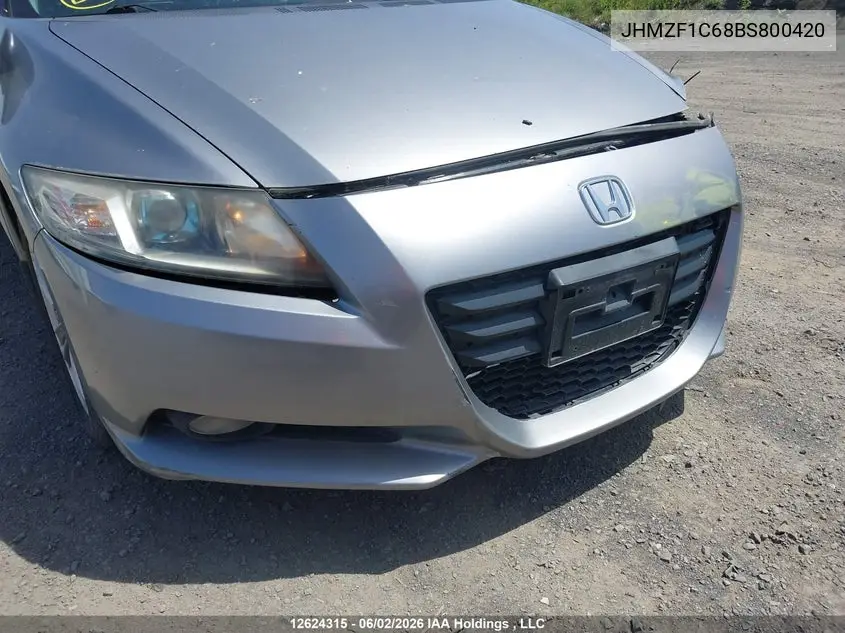 2011 Honda Cr-Z VIN: JHMZF1C68BS800420 Lot: 12624315