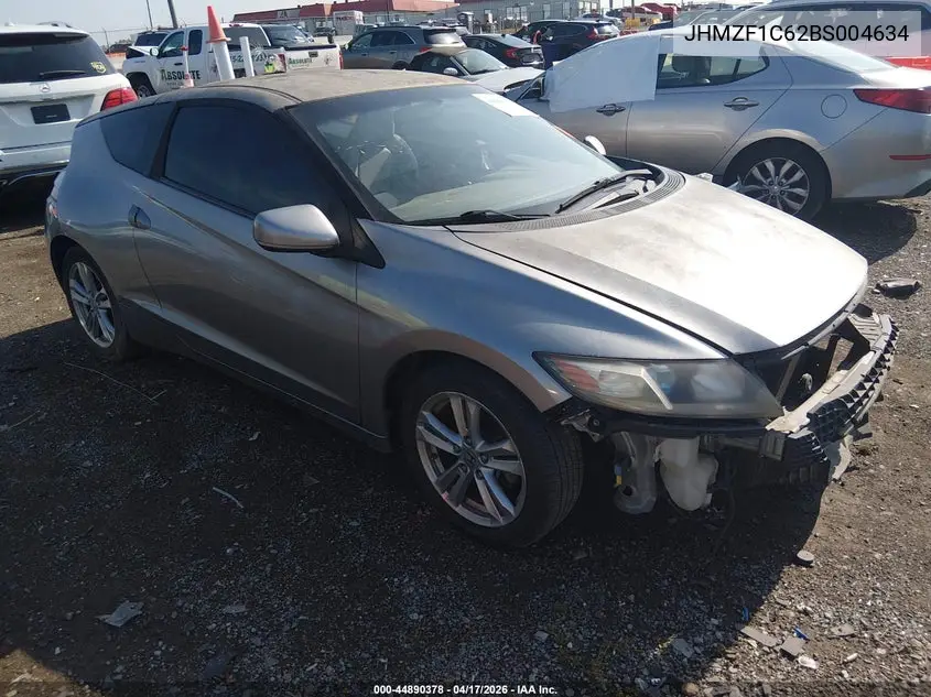 2011 Honda Cr-Z Ex VIN: JHMZF1C62BS004634 Lot: 44890378