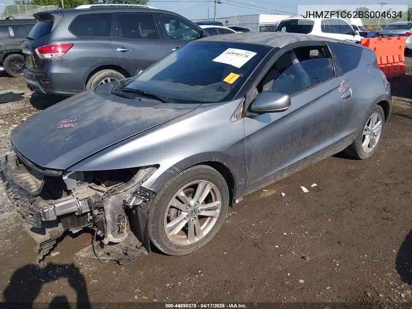 2011 Honda Cr-Z Ex VIN: JHMZF1C62BS004634 Lot: 44890378