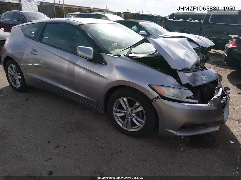 2011 Honda Cr-Z Ex VIN: JHMZF1D65BS011950 Lot: 45227356