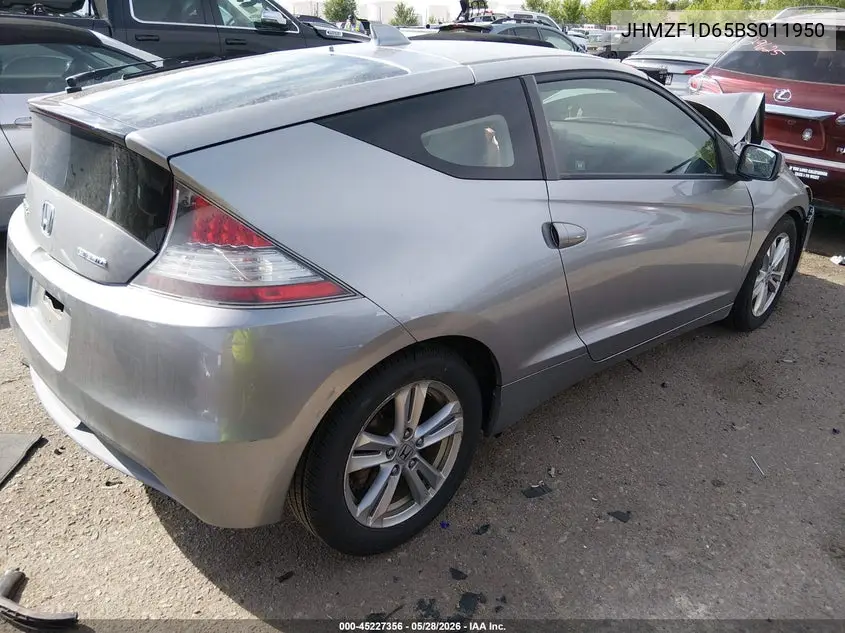 2011 Honda Cr-Z Ex VIN: JHMZF1D65BS011950 Lot: 45227356