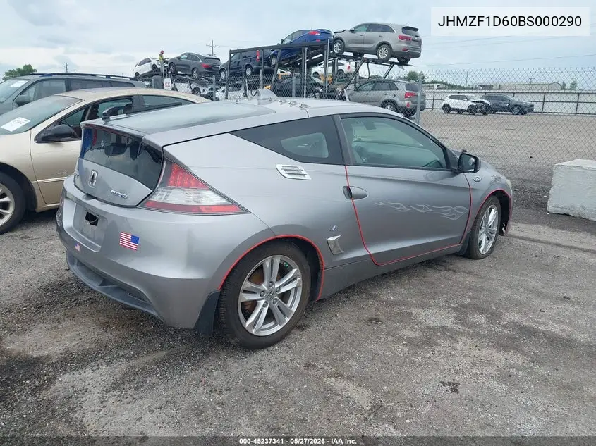 2011 Honda Cr-Z Ex VIN: JHMZF1D60BS000290 Lot: 45237341