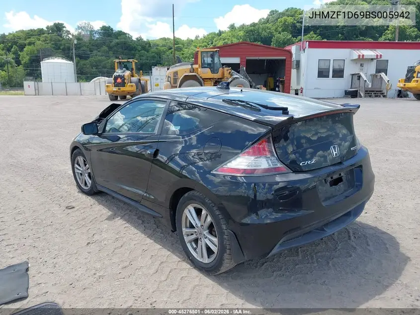 2011 Honda Cr-Z Ex VIN: JHMZF1D69BS005942 Lot: 45276501