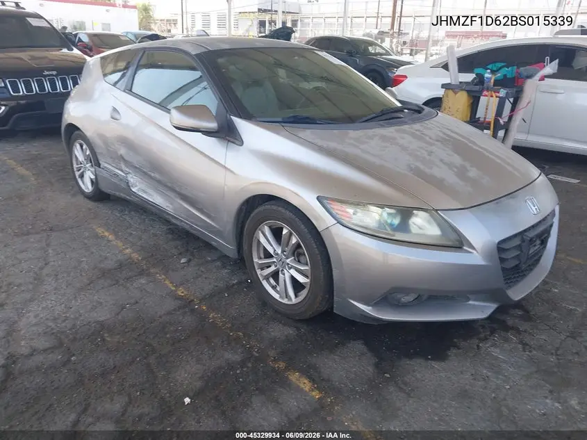 2011 Honda Cr-Z Ex VIN: JHMZF1D62BS015339 Lot: 45329934