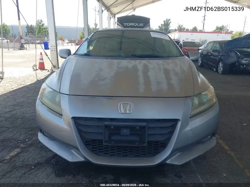 2011 Honda Cr-Z Ex VIN: JHMZF1D62BS015339 Lot: 45329934