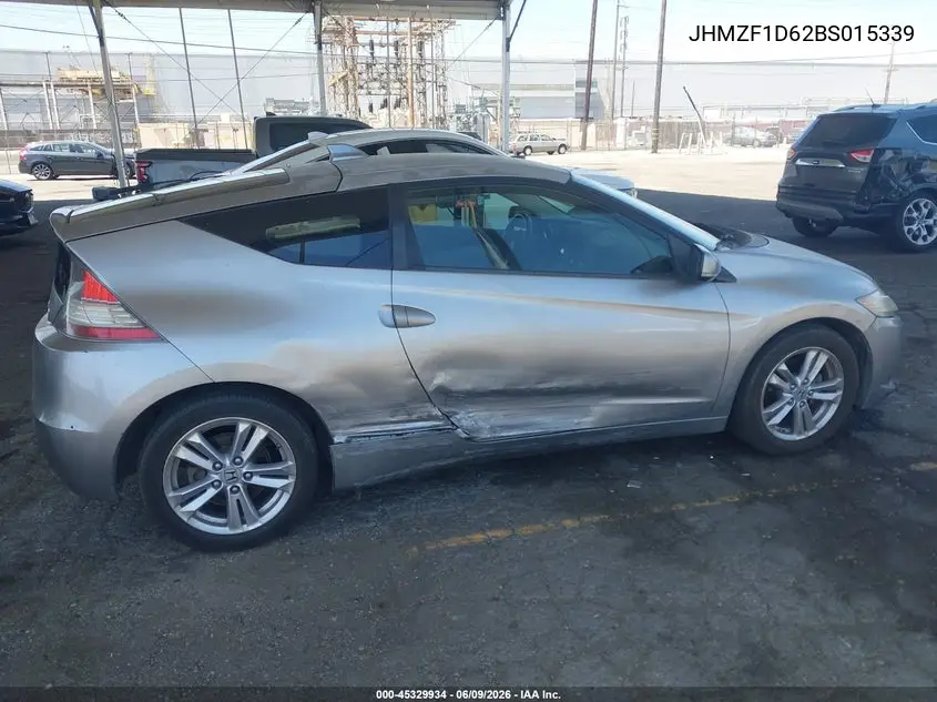 2011 Honda Cr-Z Ex VIN: JHMZF1D62BS015339 Lot: 45329934