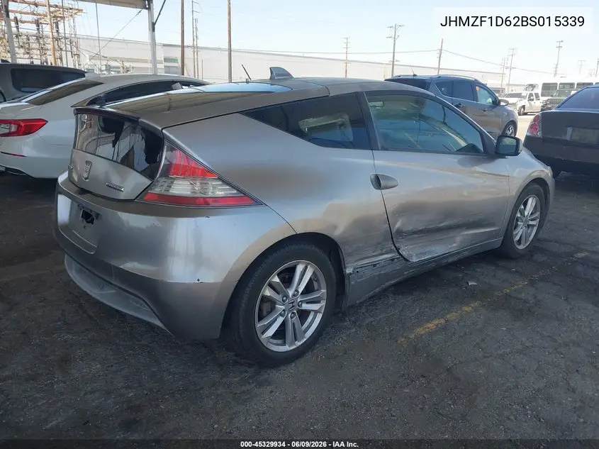 2011 Honda Cr-Z Ex VIN: JHMZF1D62BS015339 Lot: 45329934
