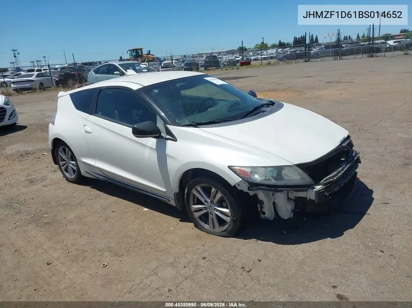 2011 Honda Cr-Z Ex VIN: JHMZF1D61BS014652 Lot: 45350990