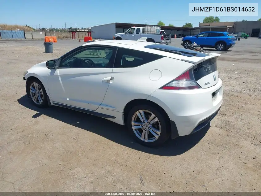 2011 Honda Cr-Z Ex VIN: JHMZF1D61BS014652 Lot: 45350990