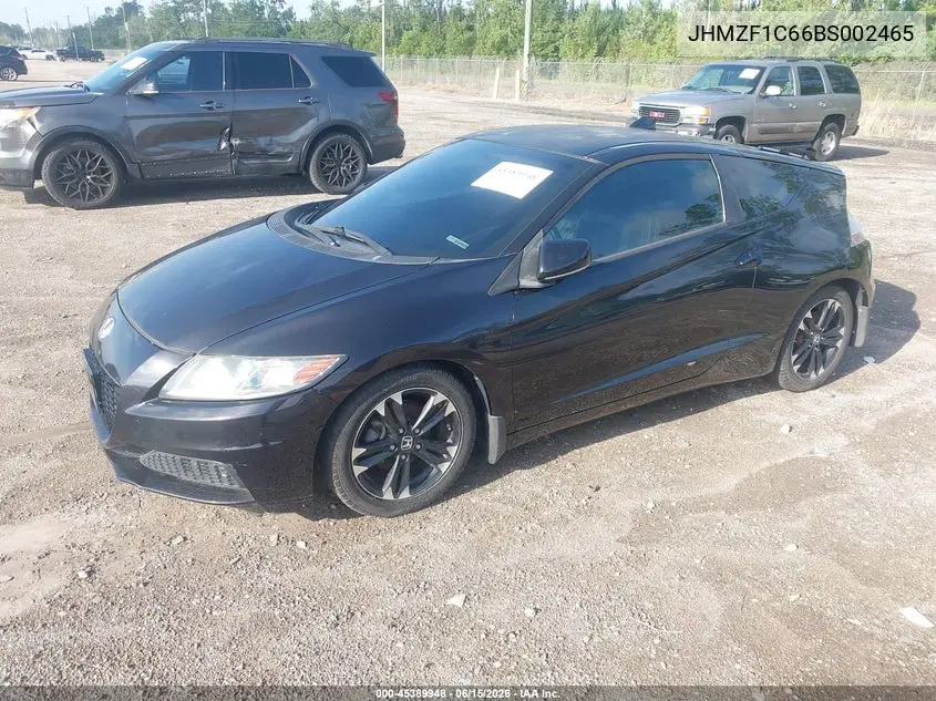 2011 Honda Cr-Z Ex VIN: JHMZF1C66BS002465 Lot: 45389948