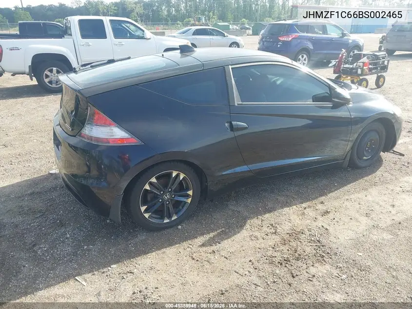 2011 Honda Cr-Z Ex VIN: JHMZF1C66BS002465 Lot: 45389948