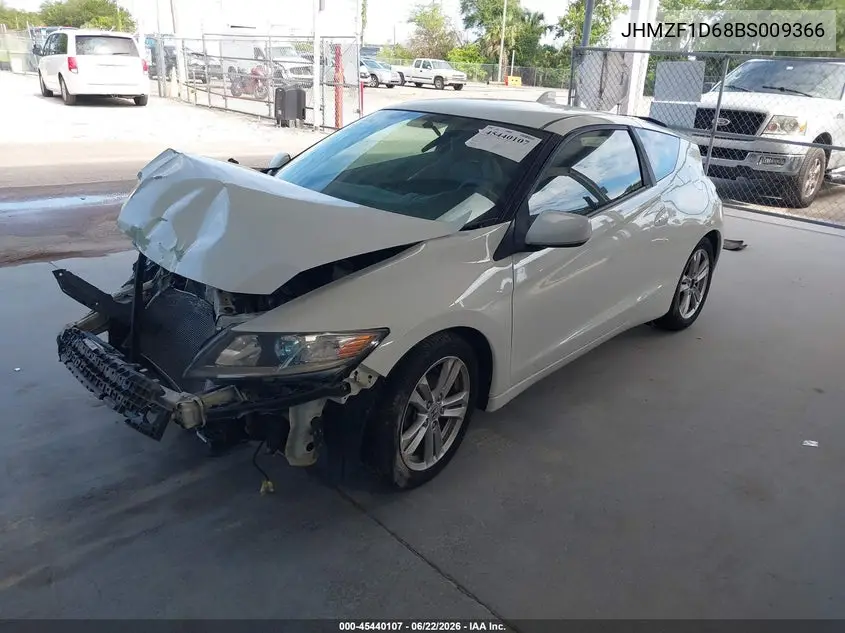 2011 Honda Cr-Z Ex VIN: JHMZF1D68BS009366 Lot: 45440107