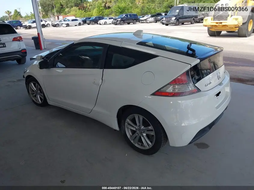 2011 Honda Cr-Z Ex VIN: JHMZF1D68BS009366 Lot: 45440107