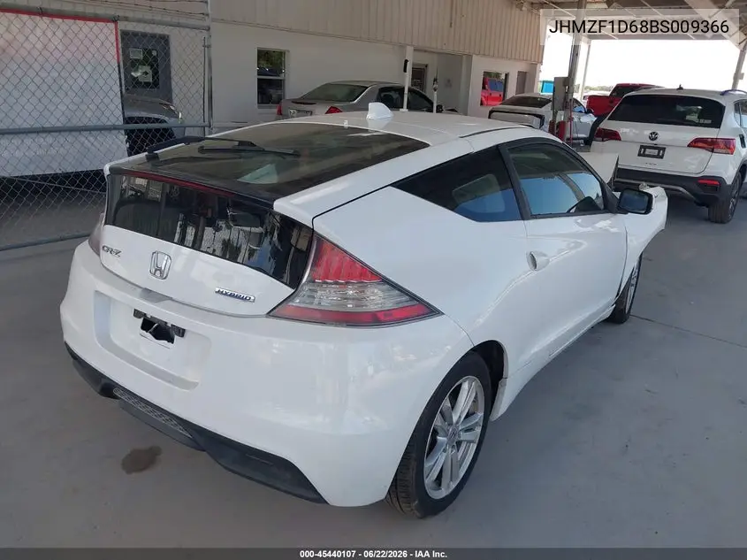 2011 Honda Cr-Z Ex VIN: JHMZF1D68BS009366 Lot: 45440107