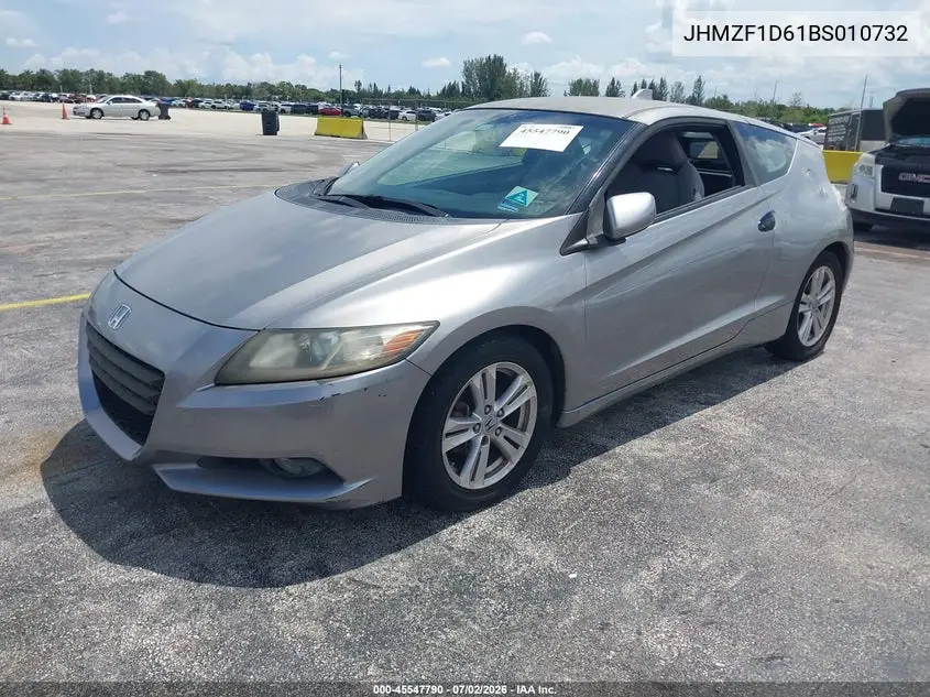 2011 Honda Cr-Z Ex VIN: JHMZF1D61BS010732 Lot: 45547790