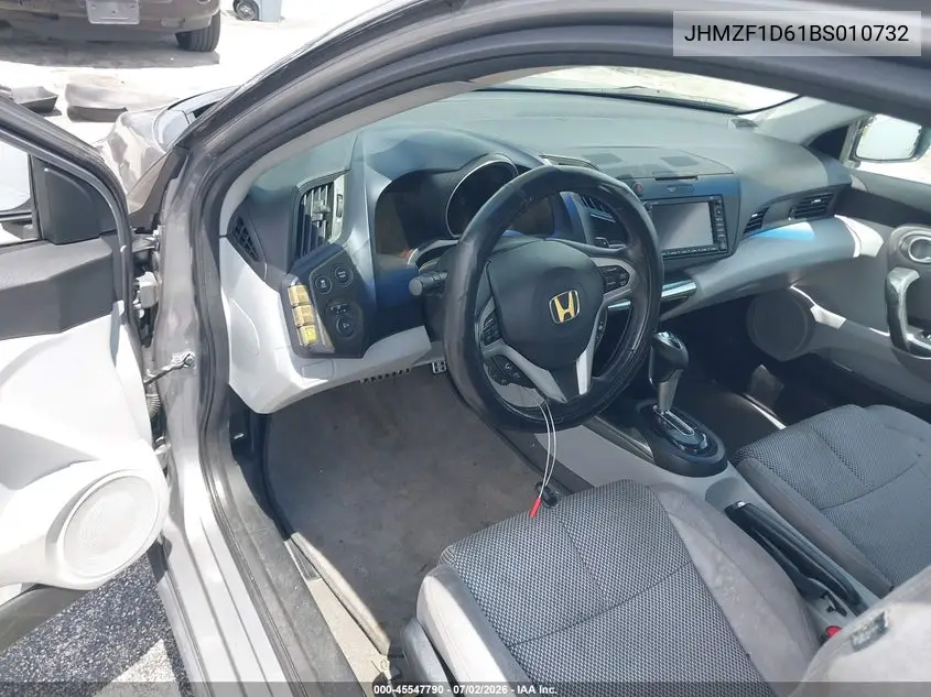 2011 Honda Cr-Z Ex VIN: JHMZF1D61BS010732 Lot: 45547790