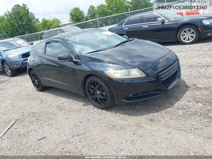 2011 Honda Cr-Z Ex VIN: JHMZF1C63BS013360 Lot: 45581666