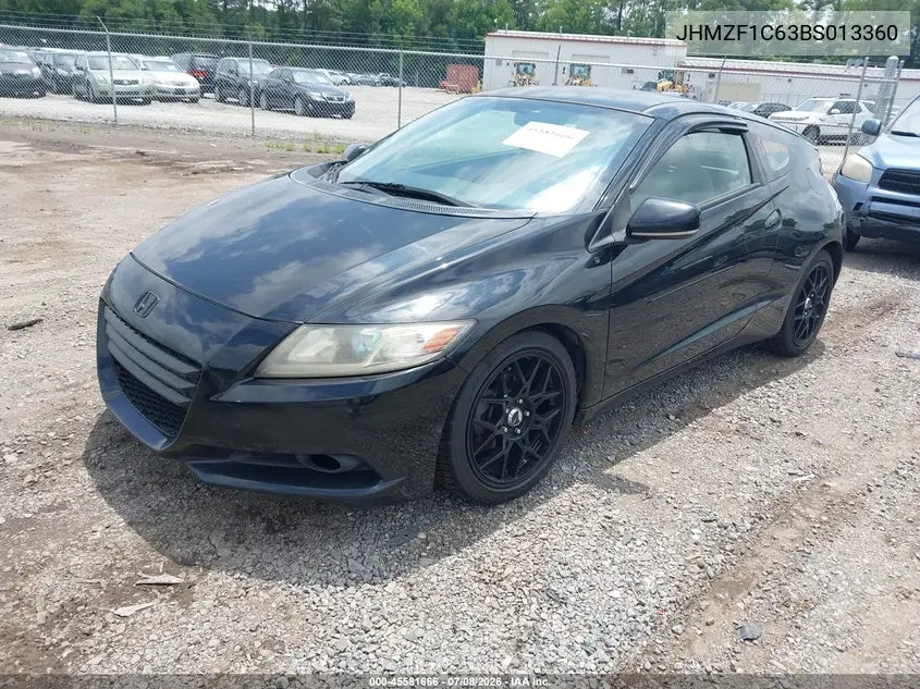 2011 Honda Cr-Z Ex VIN: JHMZF1C63BS013360 Lot: 45581666