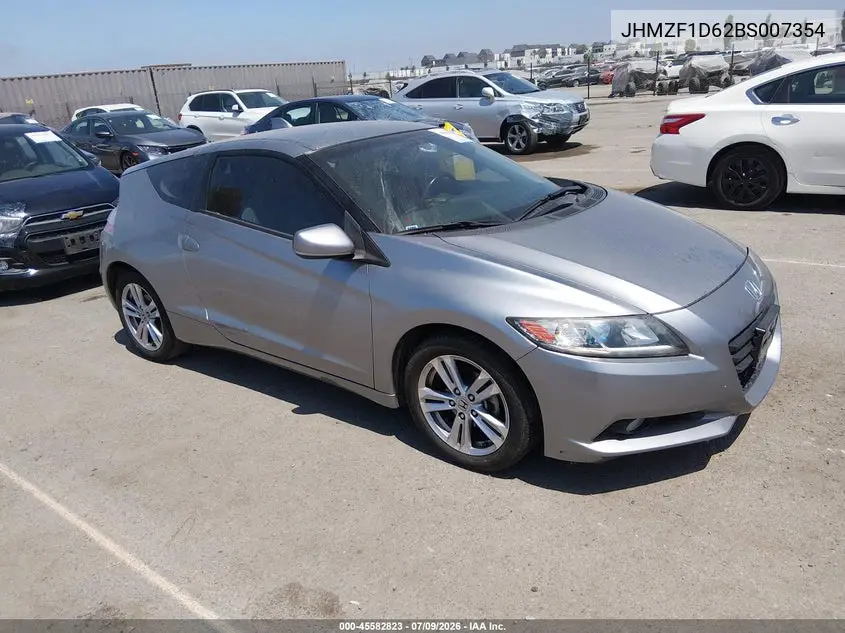 2011 Honda Cr-Z Ex VIN: JHMZF1D62BS007354 Lot: 45582823