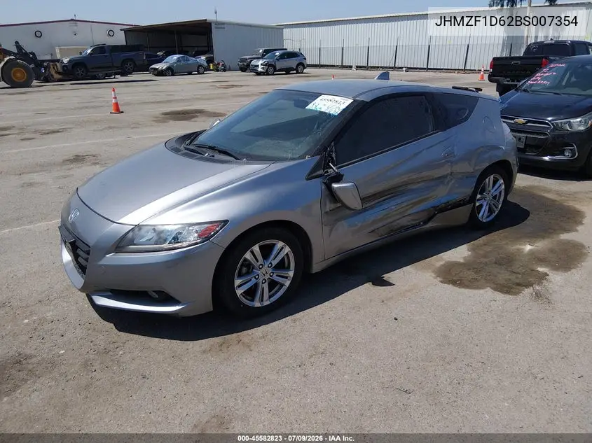 2011 Honda Cr-Z Ex VIN: JHMZF1D62BS007354 Lot: 45582823