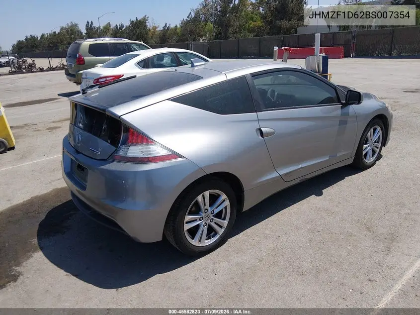 2011 Honda Cr-Z Ex VIN: JHMZF1D62BS007354 Lot: 45582823