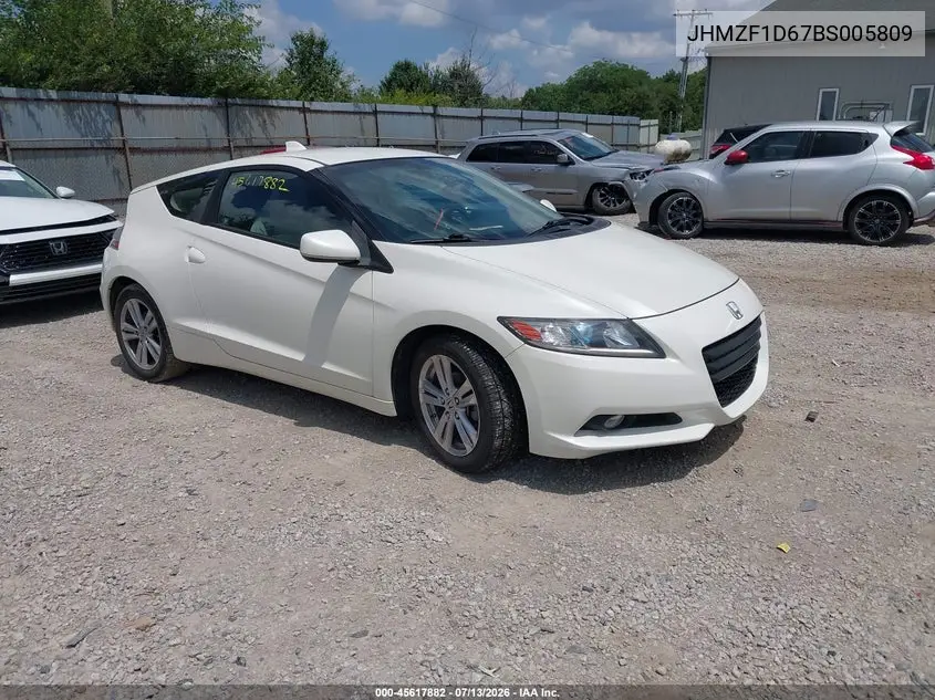 2011 Honda Cr-Z Ex VIN: JHMZF1D67BS005809 Lot: 45617882