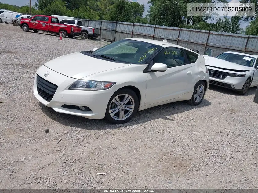 2011 Honda Cr-Z Ex VIN: JHMZF1D67BS005809 Lot: 45617882