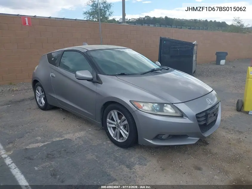 2011 Honda Cr-Z Ex VIN: JHMZF1D67BS015062 Lot: 45624847