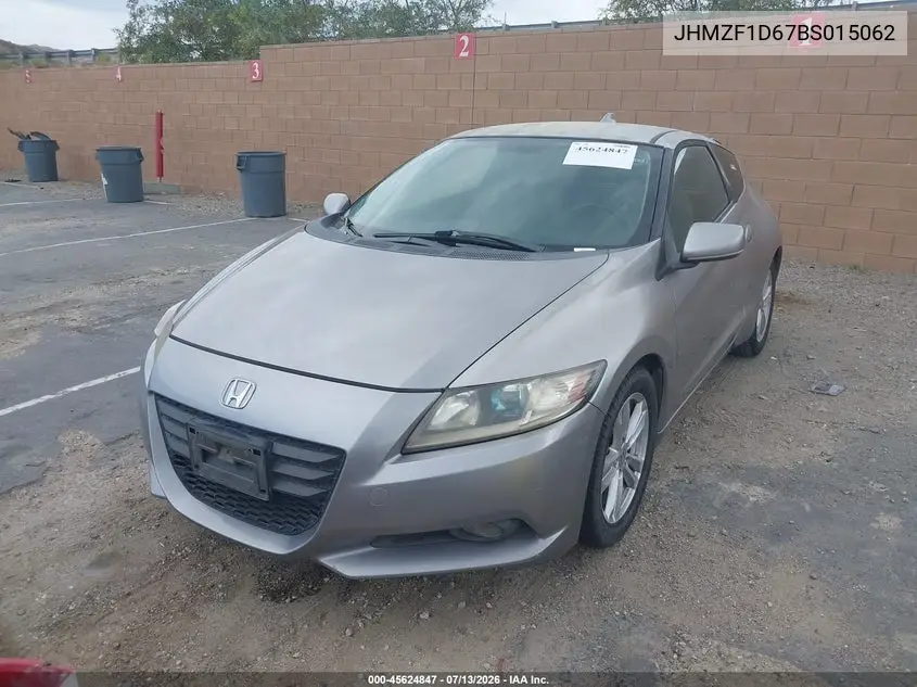 2011 Honda Cr-Z Ex VIN: JHMZF1D67BS015062 Lot: 45624847