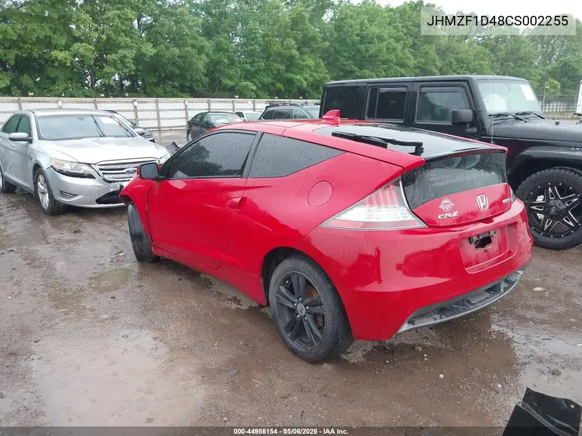 2012 Honda Cr-Z VIN: JHMZF1D48CS002255 Lot: 44986154