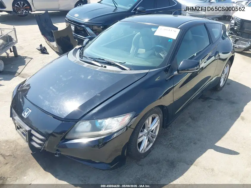 2012 Honda Cr-Z Ex VIN: JHMZF1D65CS000562 Lot: 45084420