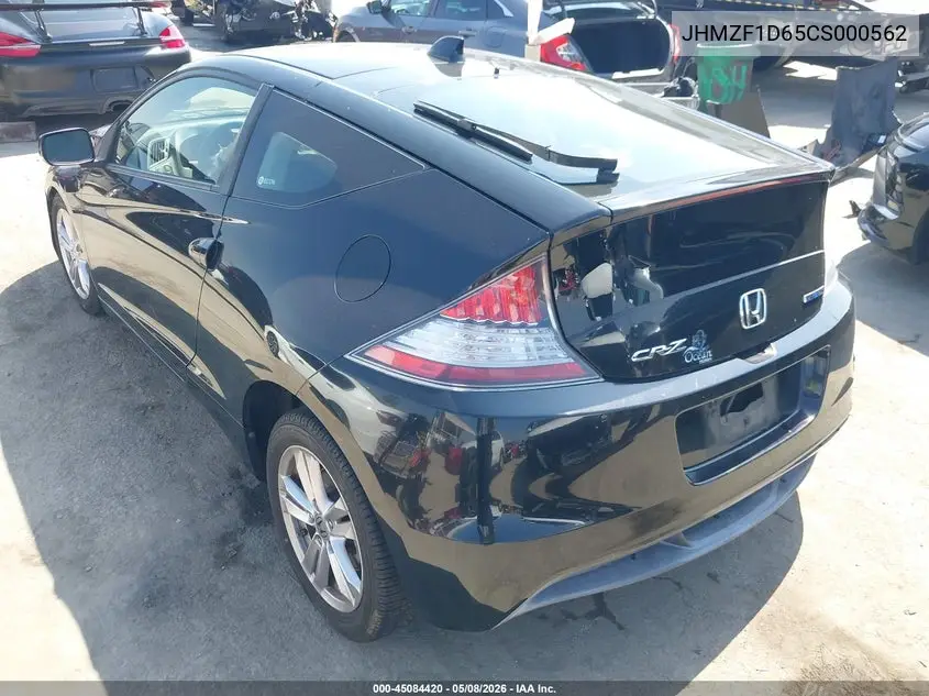 2012 Honda Cr-Z Ex VIN: JHMZF1D65CS000562 Lot: 45084420