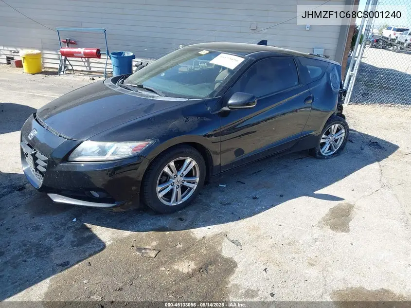 2012 Honda Cr-Z Ex VIN: JHMZF1C68CS001240 Lot: 45133056