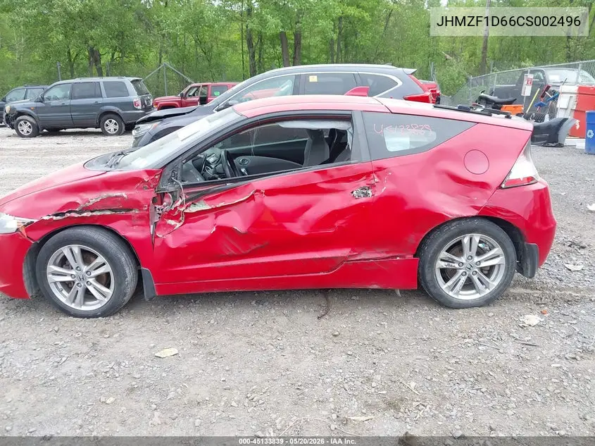 2012 Honda Cr-Z Ex VIN: JHMZF1D66CS002496 Lot: 45133839