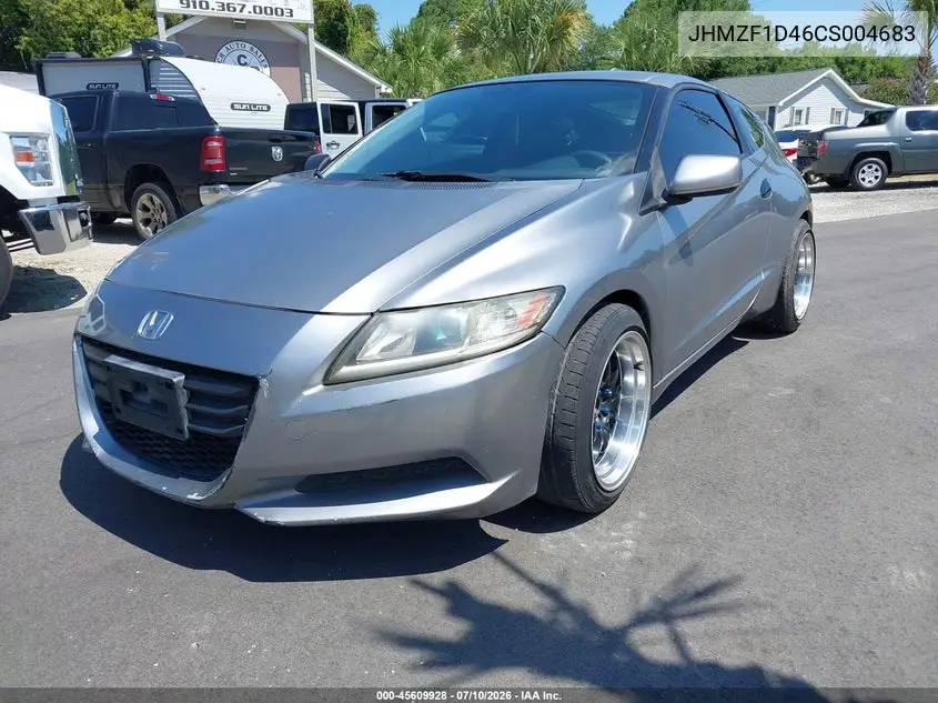 2012 Honda Cr-Z VIN: JHMZF1D46CS004683 Lot: 45609928
