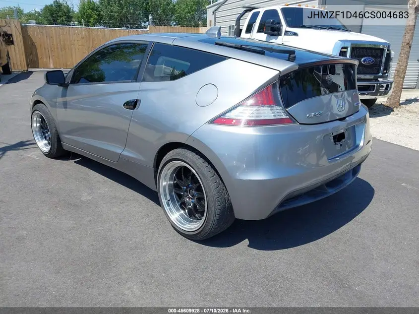 2012 Honda Cr-Z VIN: JHMZF1D46CS004683 Lot: 45609928