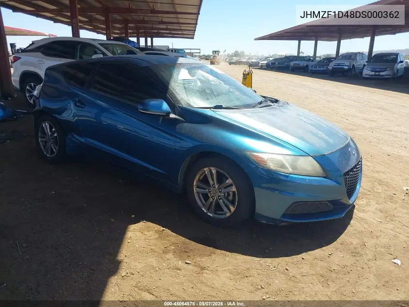 2013 Honda Cr-Z VIN: JHMZF1D48DS000362 Lot: 45064575