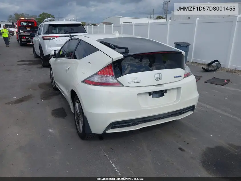 2013 Honda Cr-Z Ex VIN: JHMZF1D67DS001455 Lot: 45199510