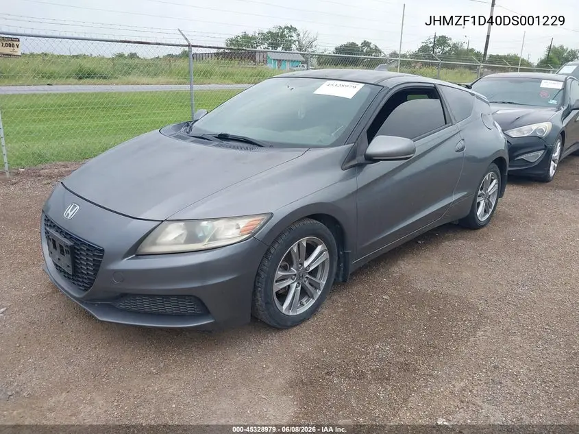 2013 Honda Cr-Z VIN: JHMZF1D40DS001229 Lot: 45328979