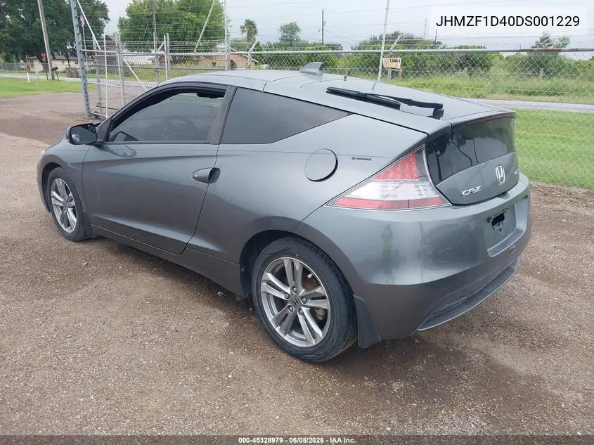 2013 Honda Cr-Z VIN: JHMZF1D40DS001229 Lot: 45328979