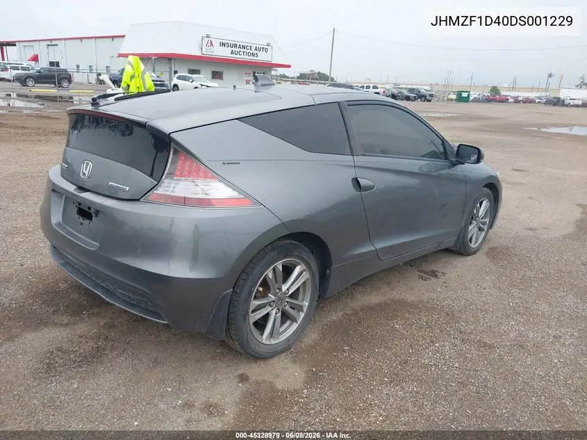 2013 Honda Cr-Z VIN: JHMZF1D40DS001229 Lot: 45328979