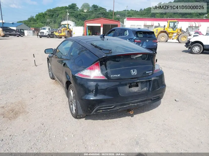 2013 Honda Cr-Z VIN: JHMZF1C41DS000026 Lot: 45480546