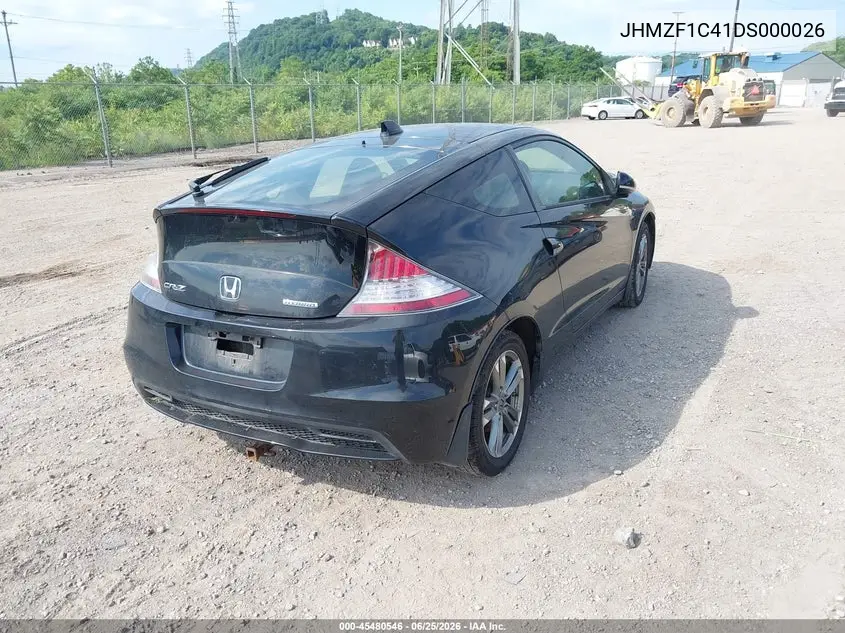 2013 Honda Cr-Z VIN: JHMZF1C41DS000026 Lot: 45480546