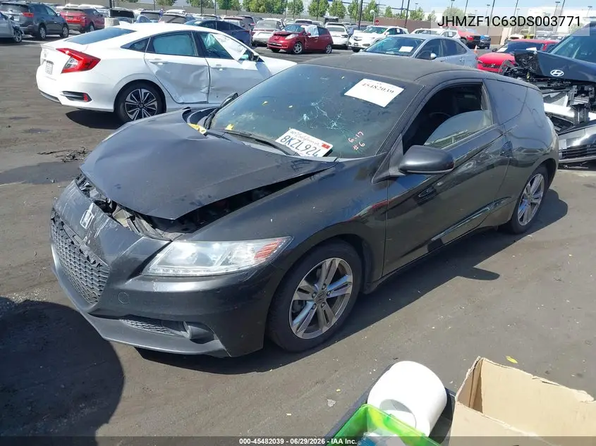 2013 Honda Cr-Z Ex VIN: JHMZF1C63DS003771 Lot: 45482039