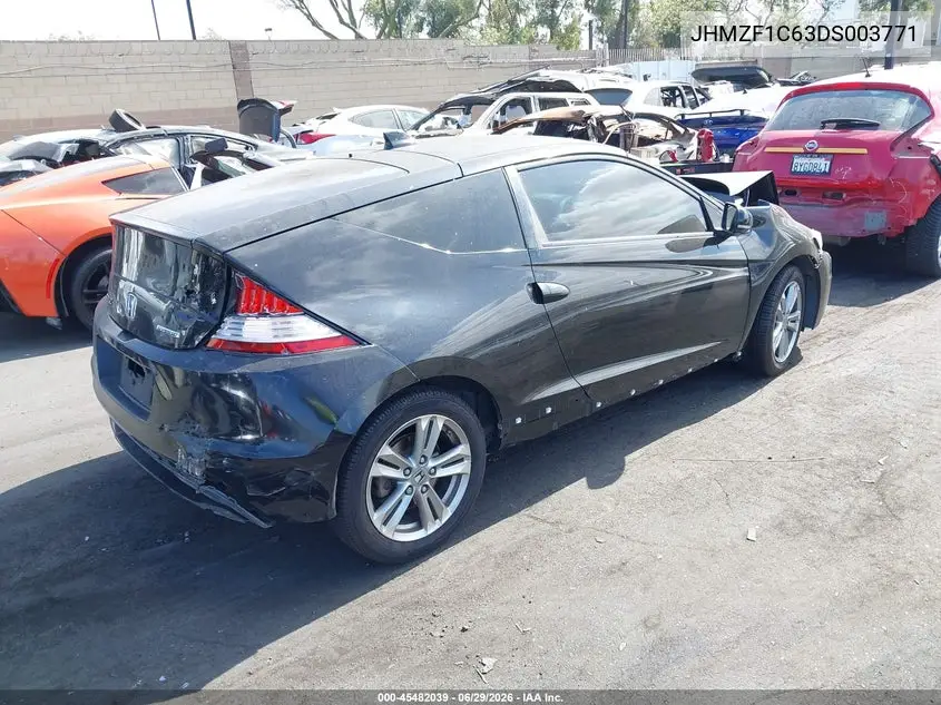 2013 Honda Cr-Z Ex VIN: JHMZF1C63DS003771 Lot: 45482039