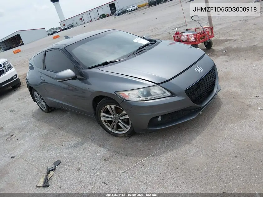 2013 Honda Cr-Z Ex VIN: JHMZF1D65DS000918 Lot: 45593165
