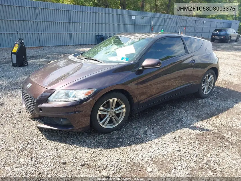 2013 Honda Cr-Z Ex VIN: JHMZF1C68DS003376 Lot: 45598582